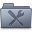 Utilities Folder Graphite Icon 32x32 png